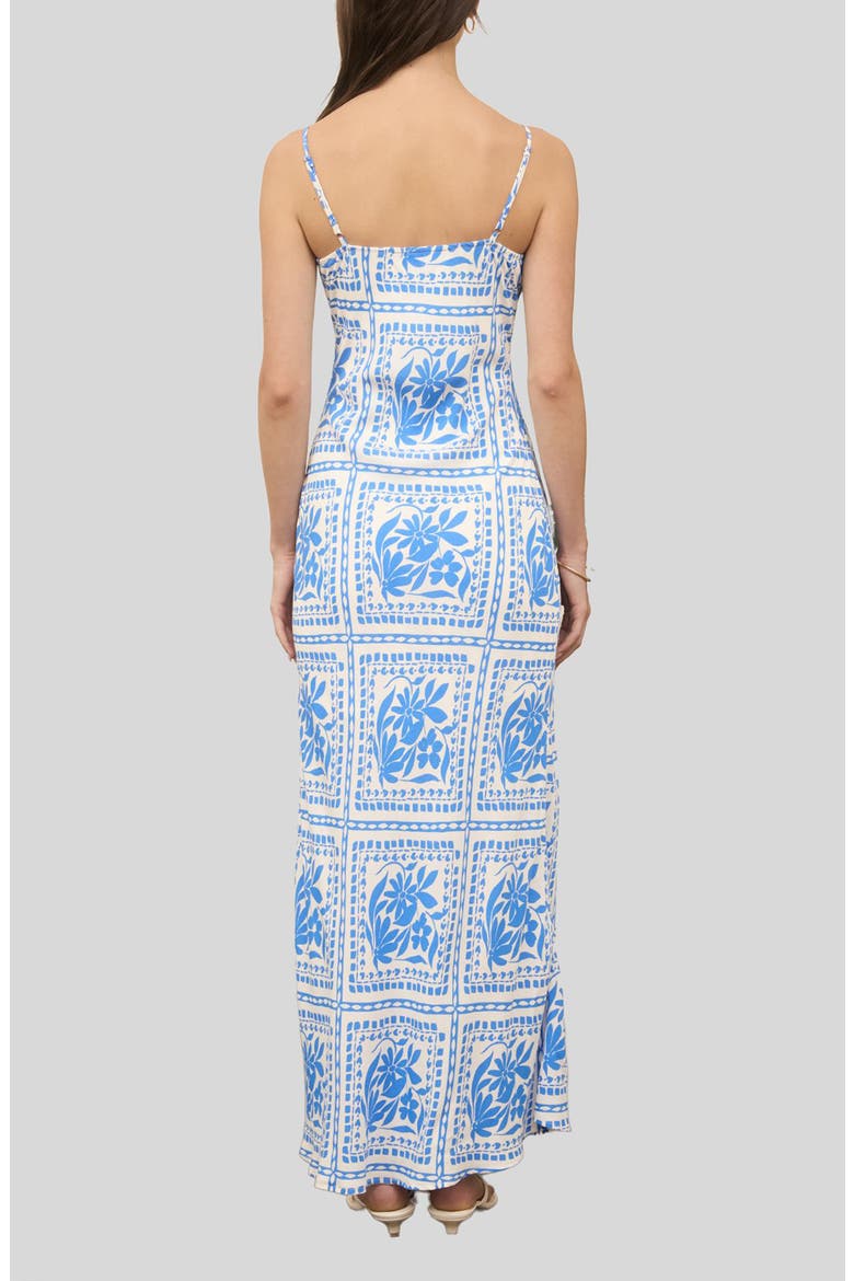 Patterned Midi Slipdress, Alternate, color, BLUE