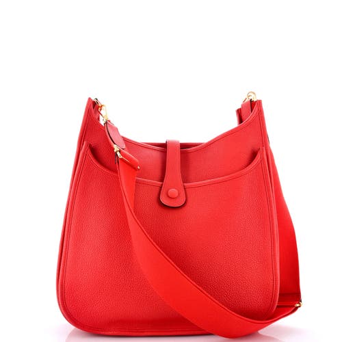 Pre-owned Hermes Hermes Evelyne Bag Gen Iii Maurice Pm In Orange