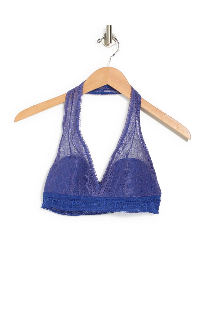 FRENCH AFFAIR Lace Halter Molder Cup Bralette, Alternate, color, 