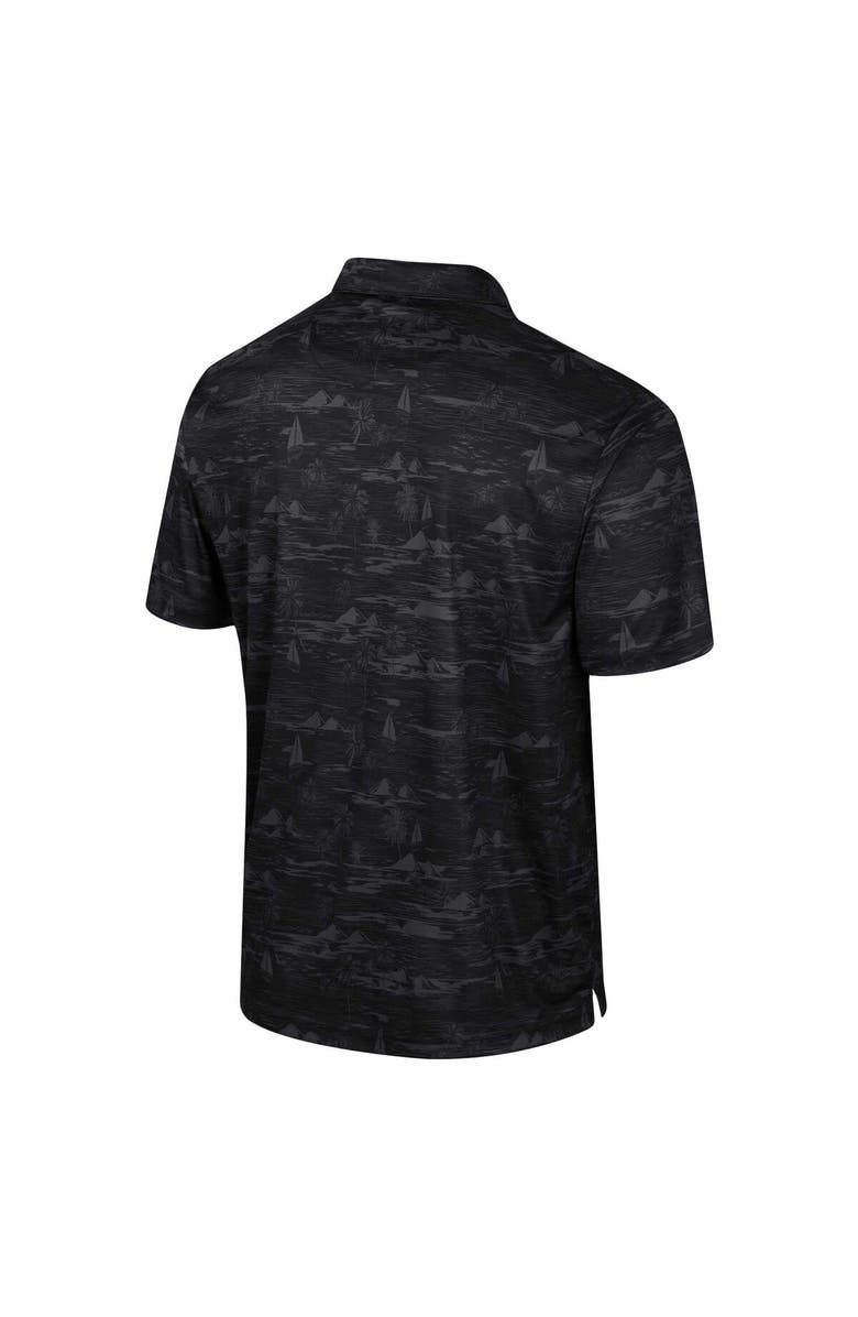COLOSSEUM Men's Colosseum Black Vanderbilt Commodores Daly Print Polo, Alternate, color, Black