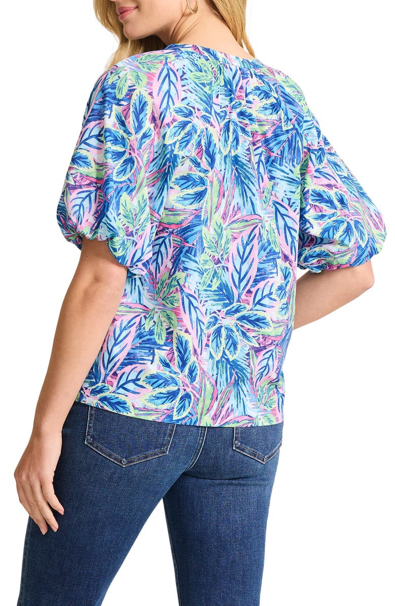 Tommy Bahama Frond Grove Cotton Voile Top, Alternate, color, Cyber Light
