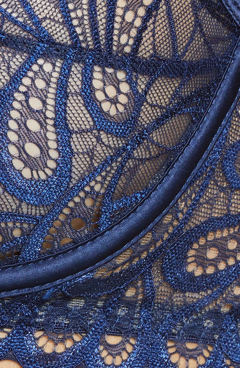 Oh La La Cheri Melody Caged Lace Bra & Briefs Set, Alternate, color, 