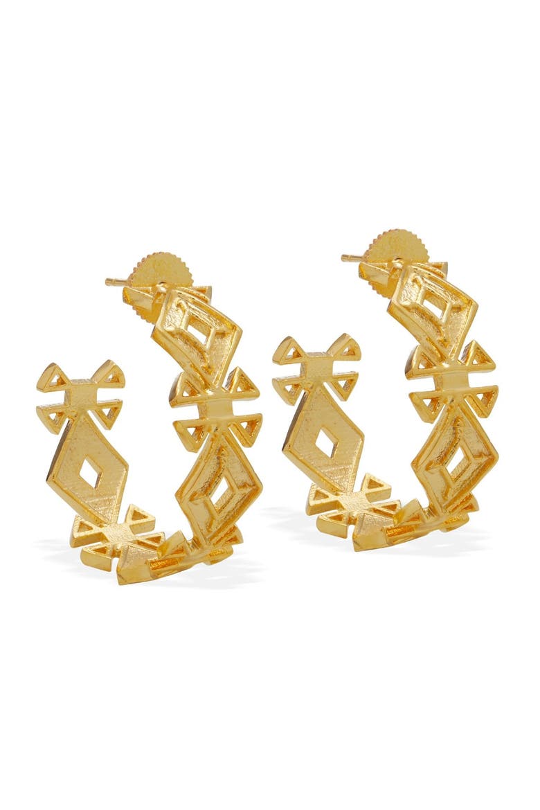 SAFA HOOPS, Alternate, color, Gold Plated