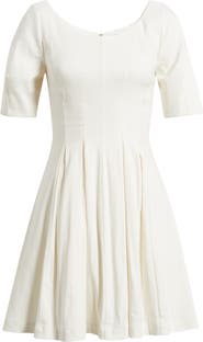 Nordstrom Scoop Neck Linen Blend Dress