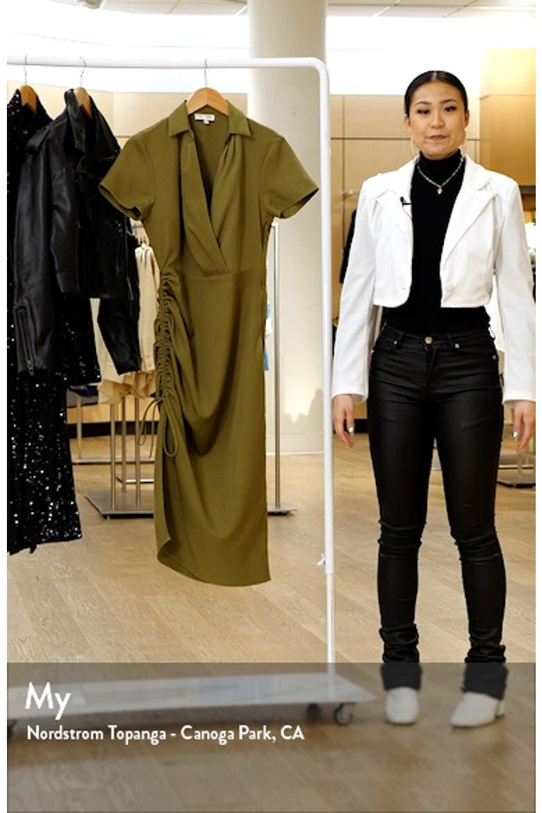 Wrap Front Midi Dress video