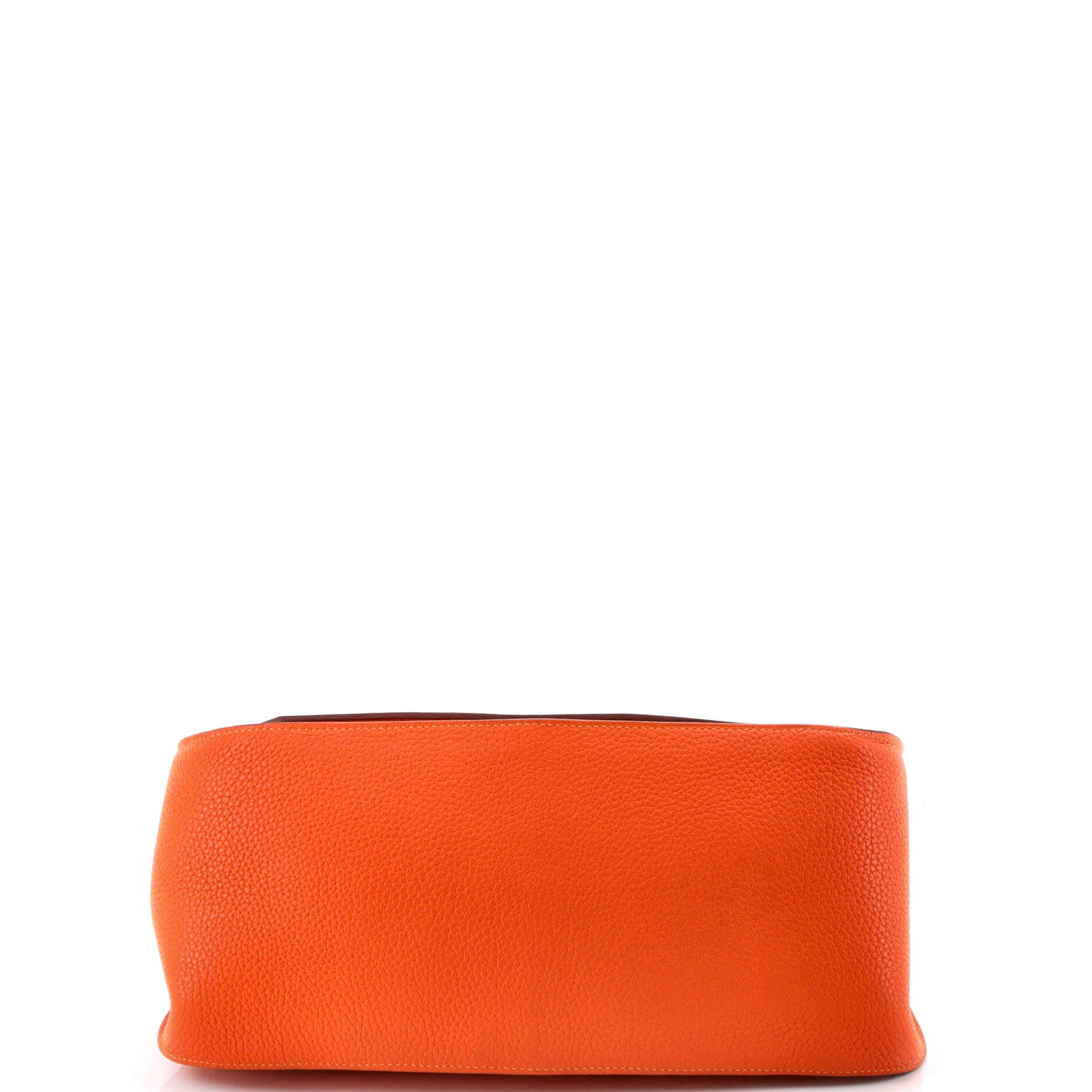 Pre-Owned Hermes Jypsiere Bag Clemence 34, Alternate, color, Feu/Moutarde