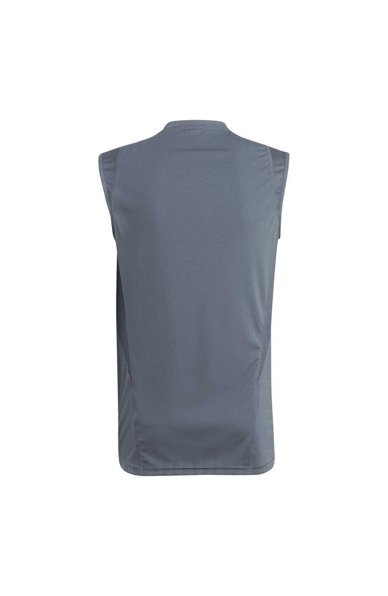 adidas Men's adidas Gray FC Dallas 2023 On-Field Sleeveless Training Jersey, Alternate, color, 