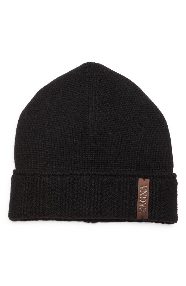 ZEGNA Cashmere Beanie, Main, color, 