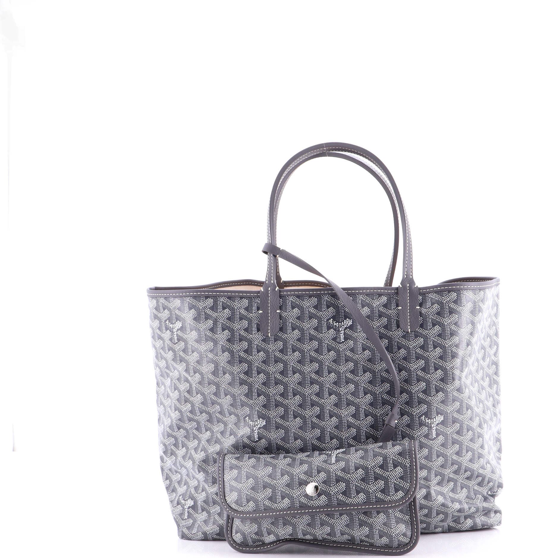 Pre-Owned Goyard Saint Louis Tote Coated Canvas PM, Alternate, color, Gray