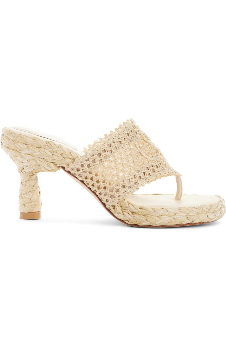 Chloé Isla Crochet Espadrille Sandal, Alternate, color, Natural Brown