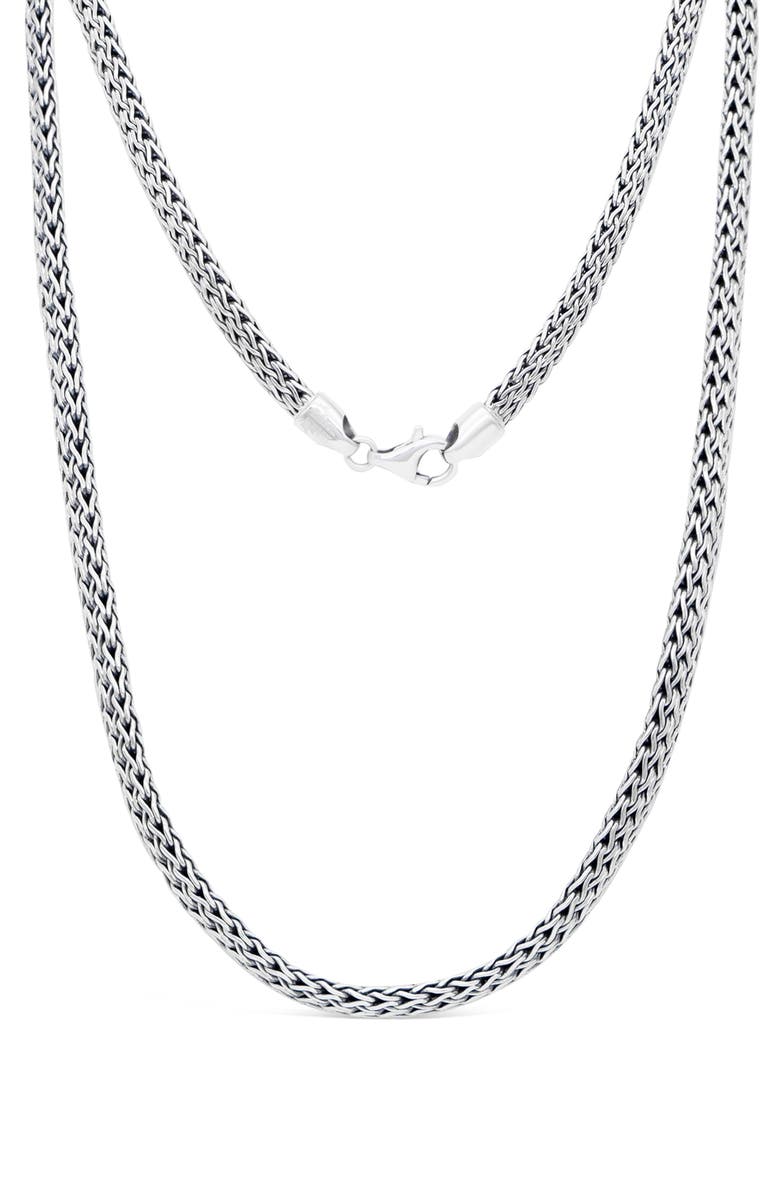 DEVATA Sterling Silver Chain Necklace, Main, color, Silver