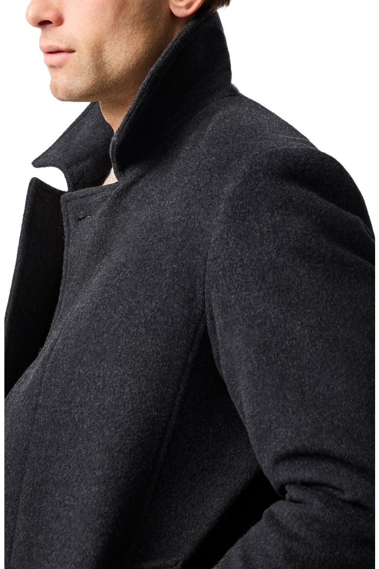 'Archers' Wool Blend Overcoat, Alternate, color, GRANITE