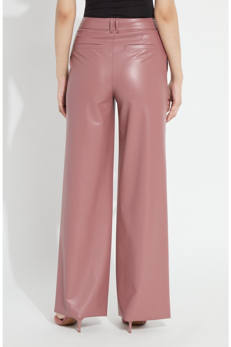 Ada Faux Leather Wide Leg Pants, Alternate, color, ANTIQUE ROSE