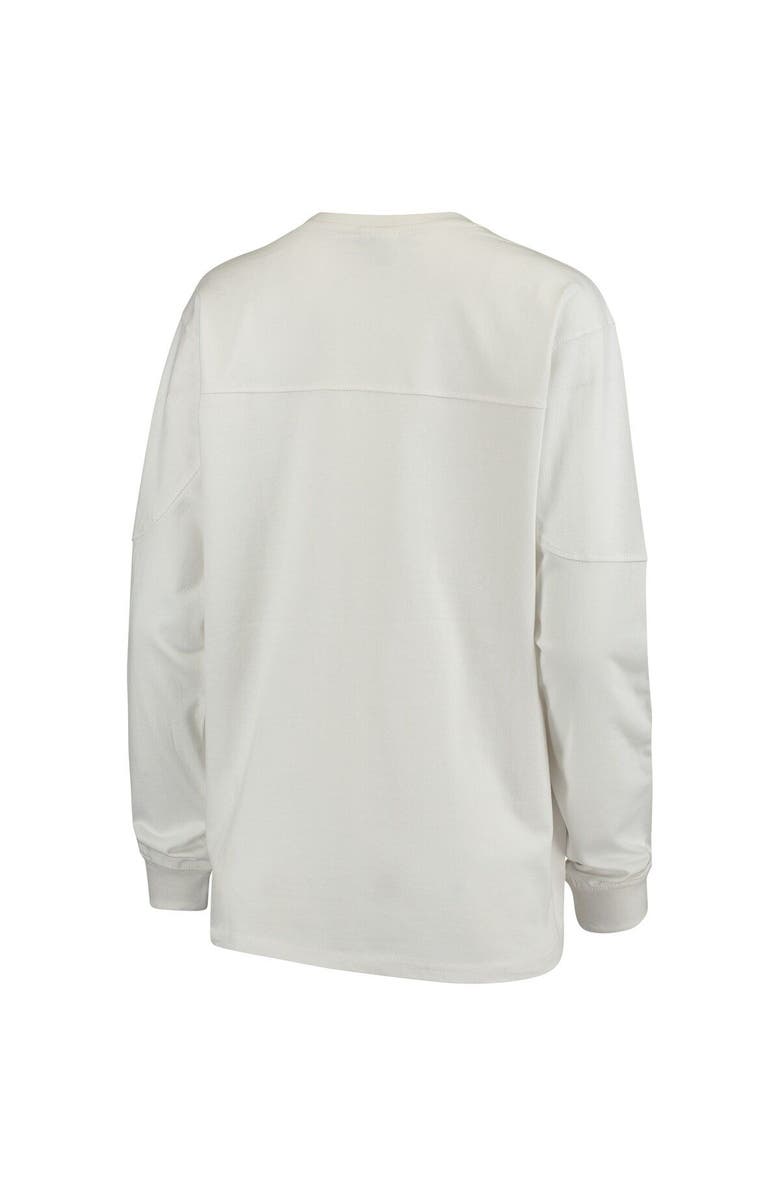 PRESSBOX Women's White Oklahoma Sooners Edith Long Sleeve T-Shirt, Alternate, color, White