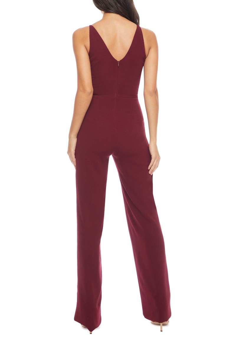 Sam Ruched Jumpsuit, Alternate, color, BURGUNDY