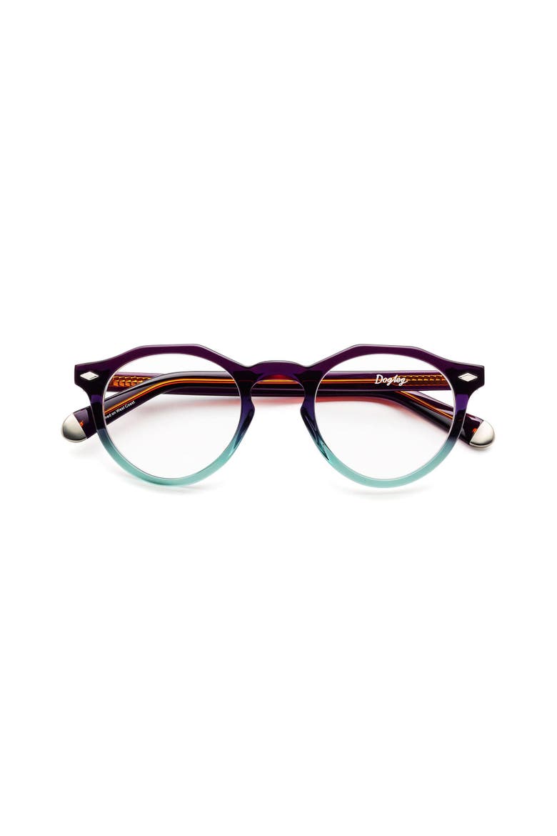 Dogleg | Reading Glasses, Main, color, 80-20 GLOSS BLACK AND VODKA