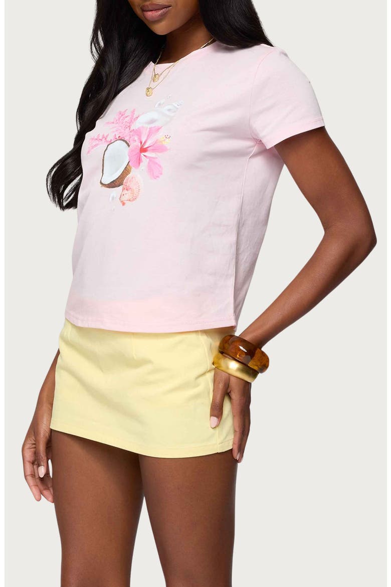 Ocean's Calling Coastal Cotton Graphic T-Shirt, Alternate, color, LIGHT-PINK