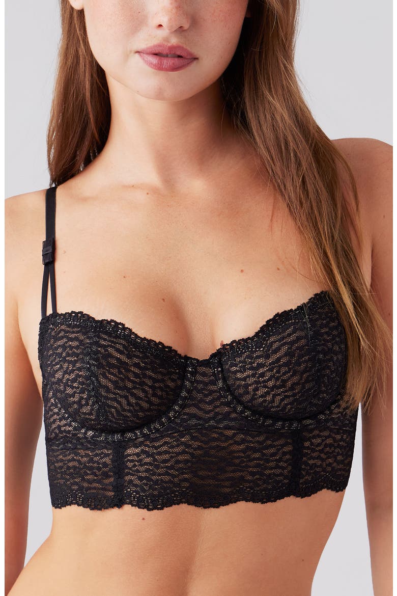Untamed Underwire Longline Demi Bra, Main, color, NIGHT