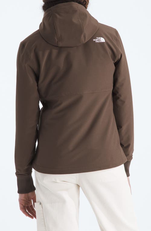 The North Face Shelbe Raschel Water Resistant Hooded Jacket In Brown