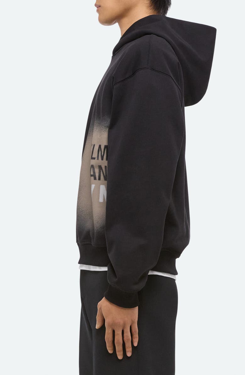 Helmut Lang Spray Graphic Hoodie, Alternate, color, Black - 001