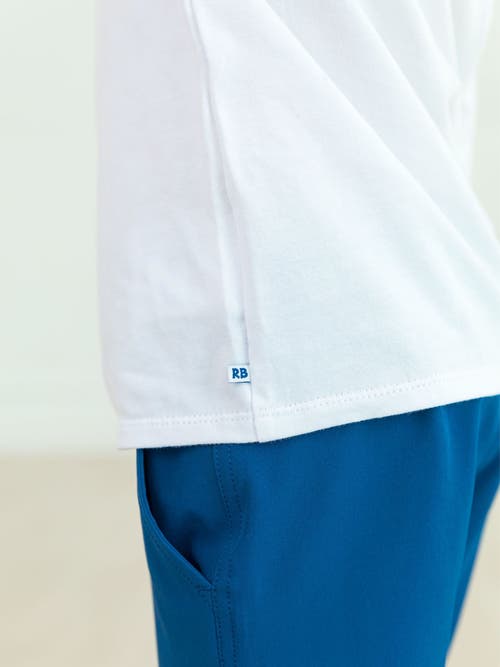 Rufflebutts Boys Long Sleeve Basic Tee In White
