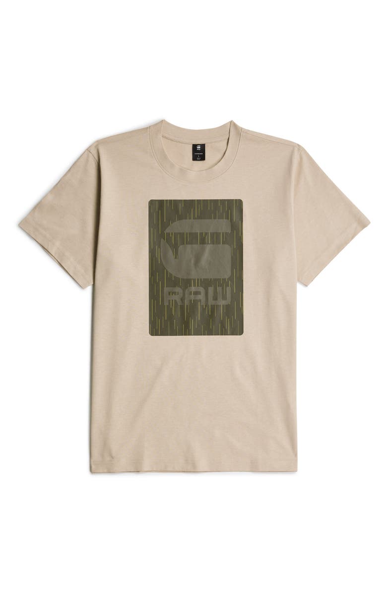 G-STAR Burger Box Rain Loose Organic Cotton Graphic T-Shirt, Alternate, color, Dk Brick