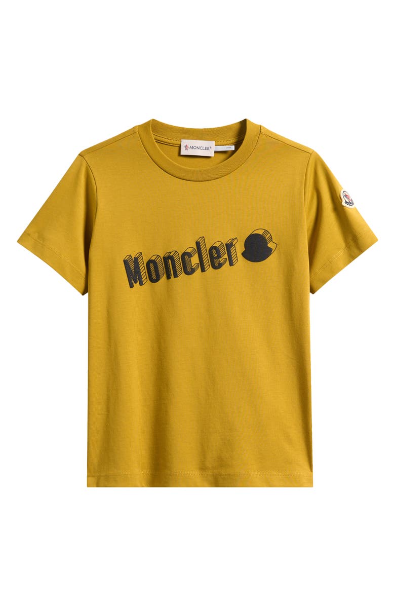 Moncler Kids' Logo Graphic T-Shirt, Main, color, Light Yellow