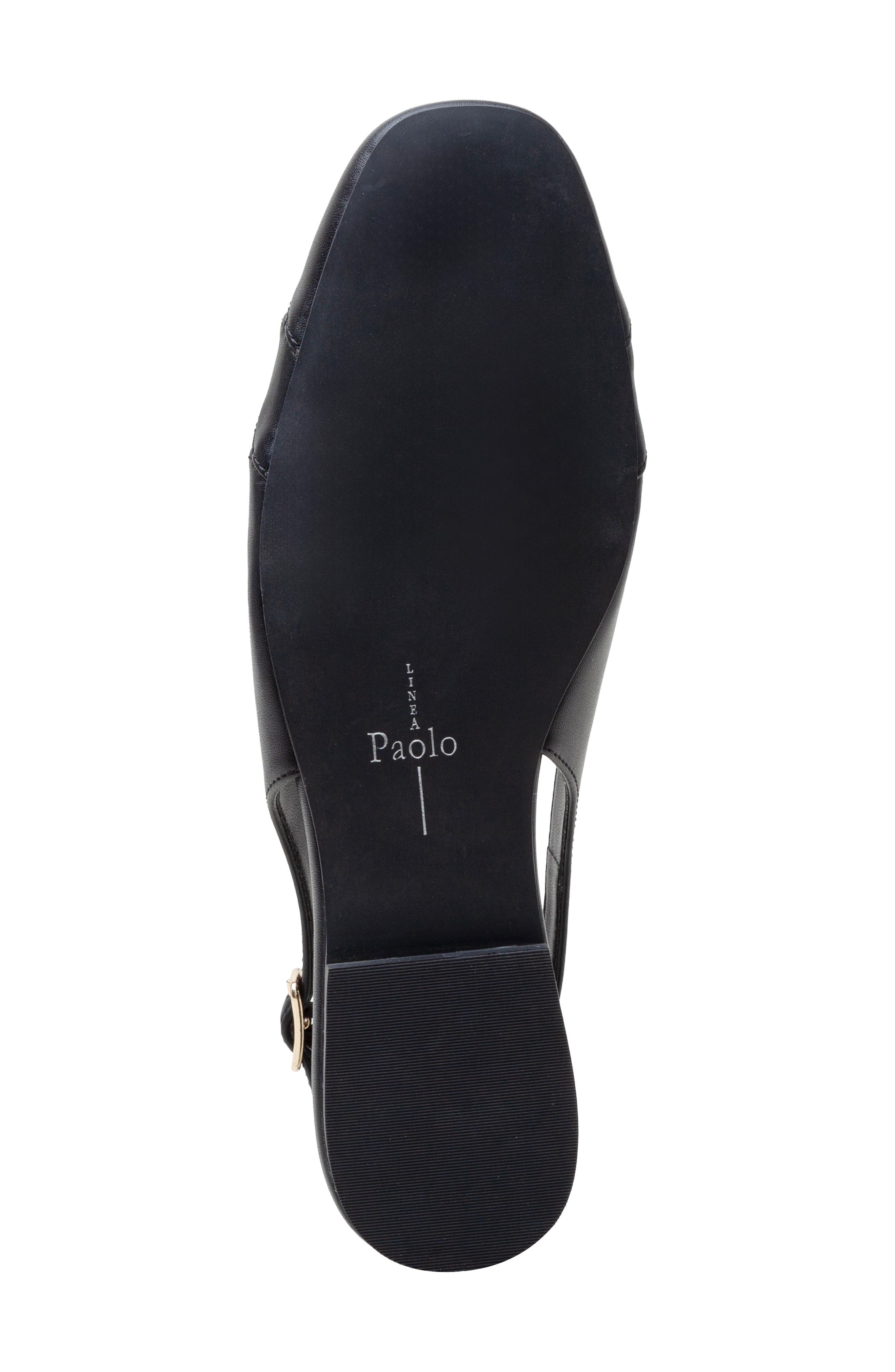 Linea Paolo Deena Slingback Flat, Alternate, color, Black