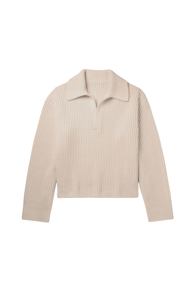 Merino Cashmere Lounge Sweater, Alternate, color, Champagne