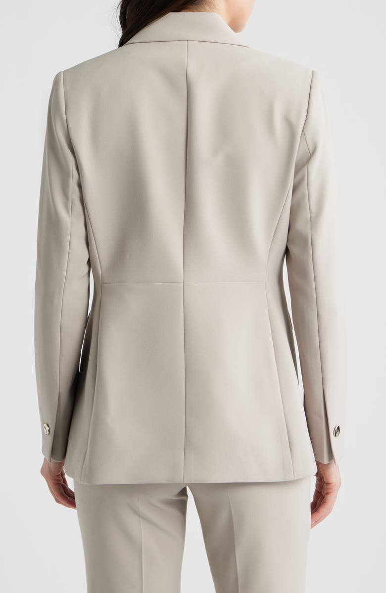 Anne Klein Two-Button Stretch Blazer, Alternate, color, Porcini