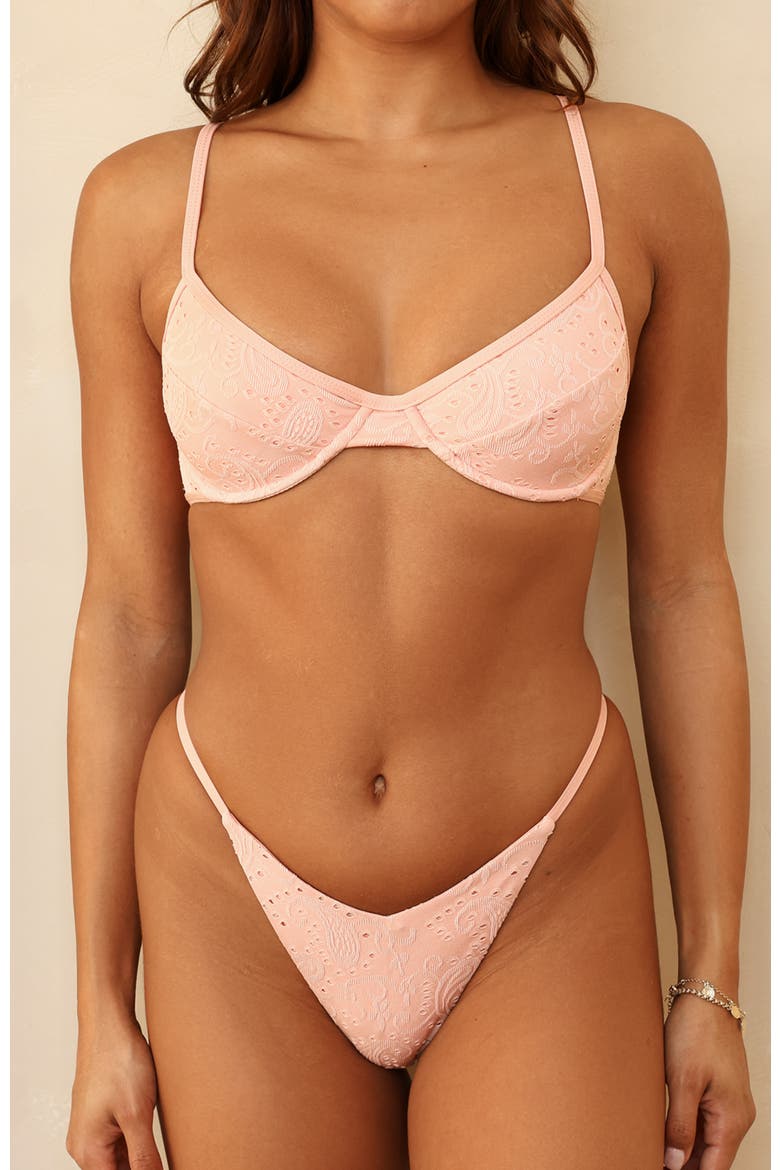 Fiji Super Cheeky Bikini Bottom, Alternate, color, Blossom