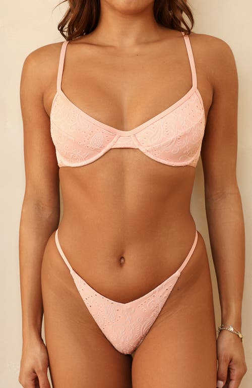 Dippin Daisys Fiji Super Cheeky Bikini Bottom In Blossom
