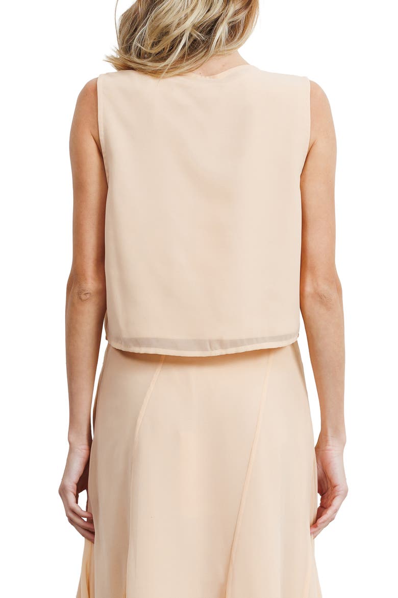 Verda Appliqué Crop Vest, Alternate, color, ORANGE