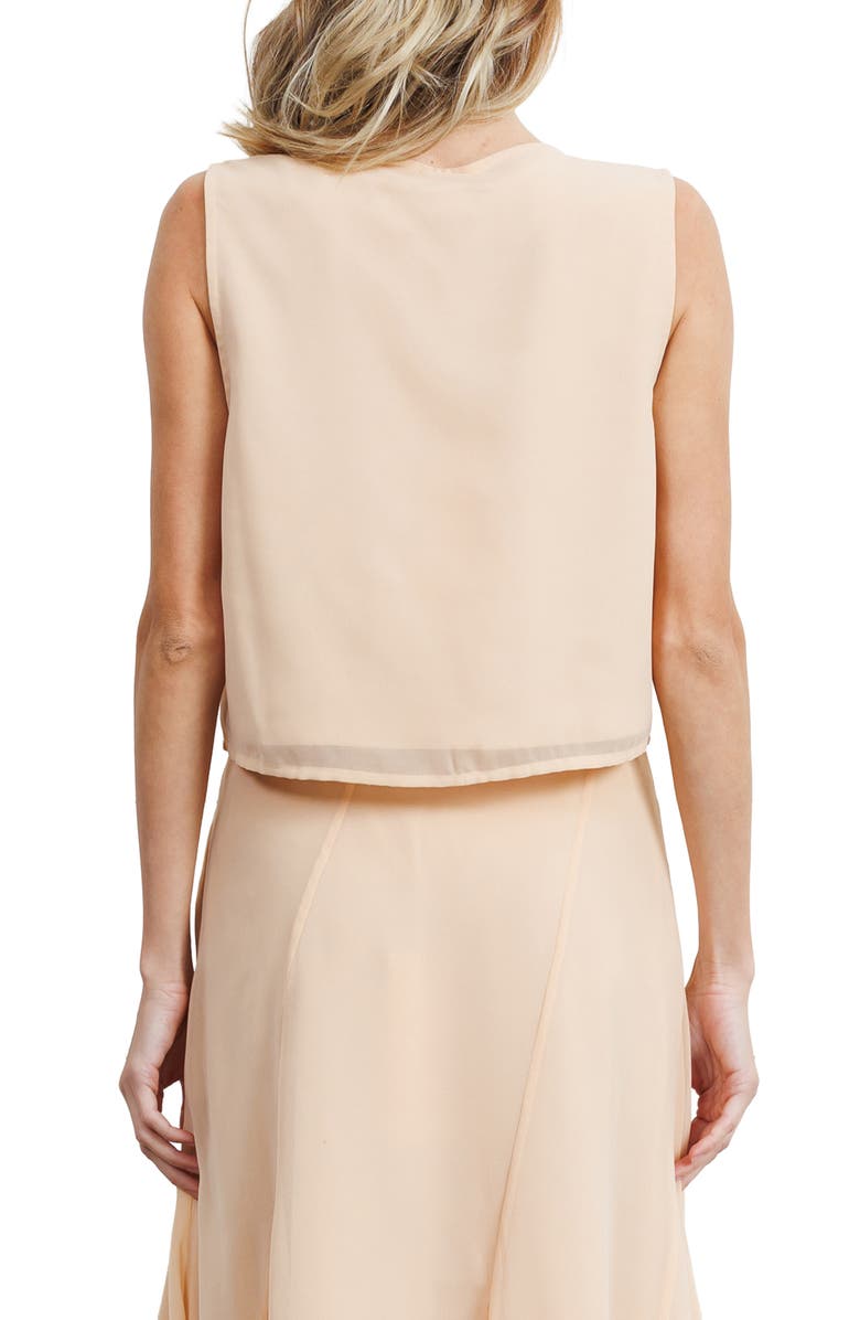 CIEBON Verda Appliqué Crop Vest, Alternate, color, Orange