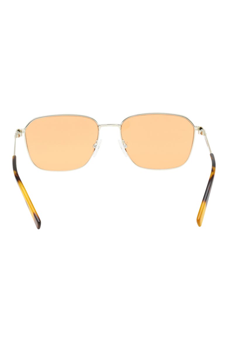 56mm Round Sunglasses, Alternate, color, GOLD / BORDEAUX