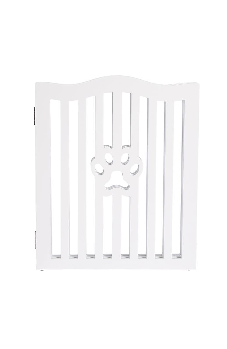 Trimate Wooden Free Standing Pet Gate for Small Dogs and Cats, Alternate, color, Multicolored