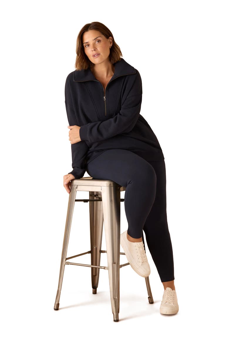 Half Zip Sweatshirt, Alternate, color, Navy