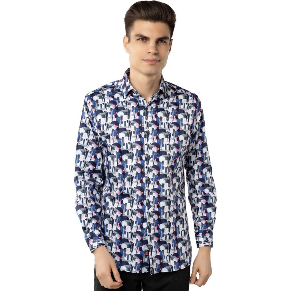 Luchiano Visconti Multi Shapes Shirt In Multi