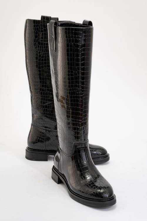 Prologue Shoes Alaska Pattern Western Boot In Black