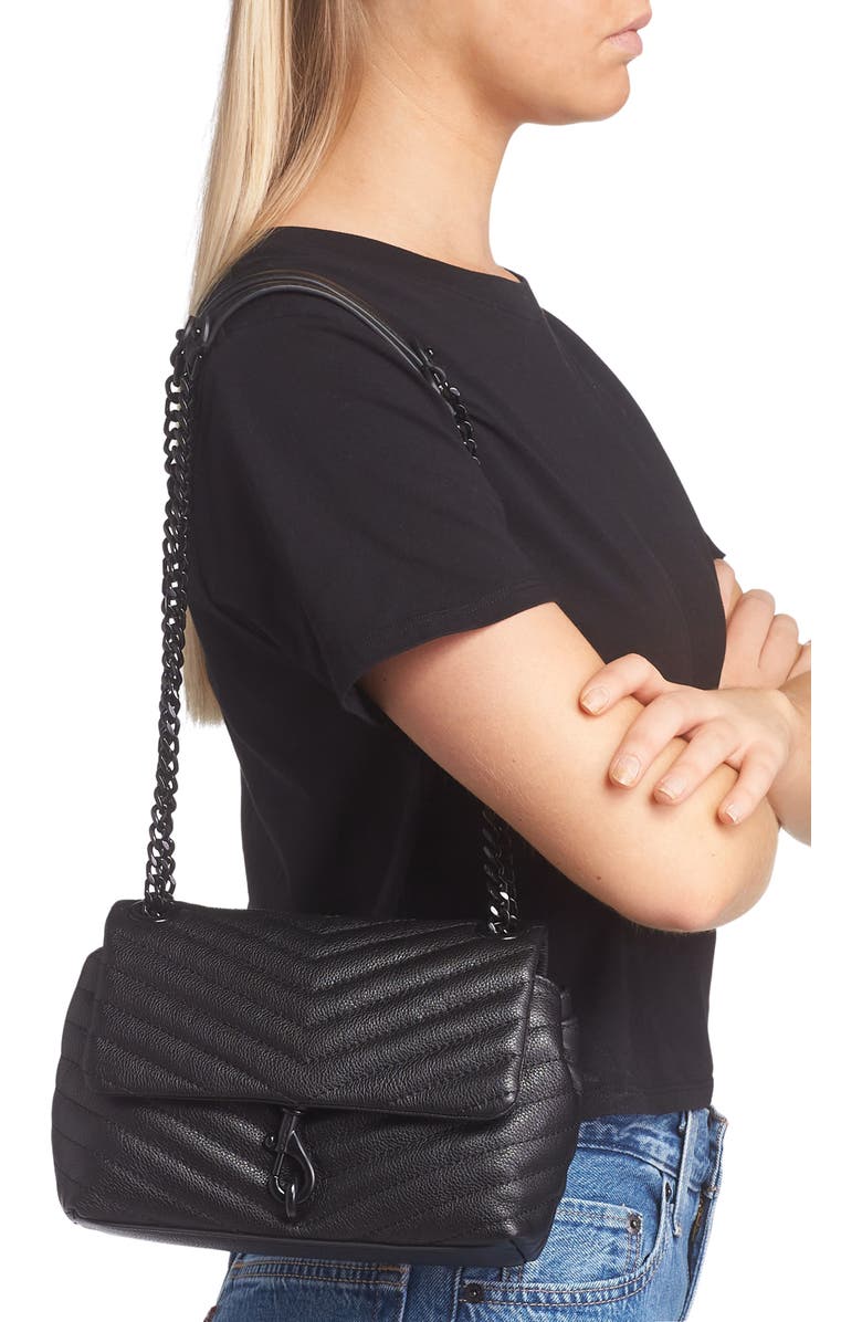 Rebecca Minkoff Edie Quilted Leather Bag, Alternate, color,