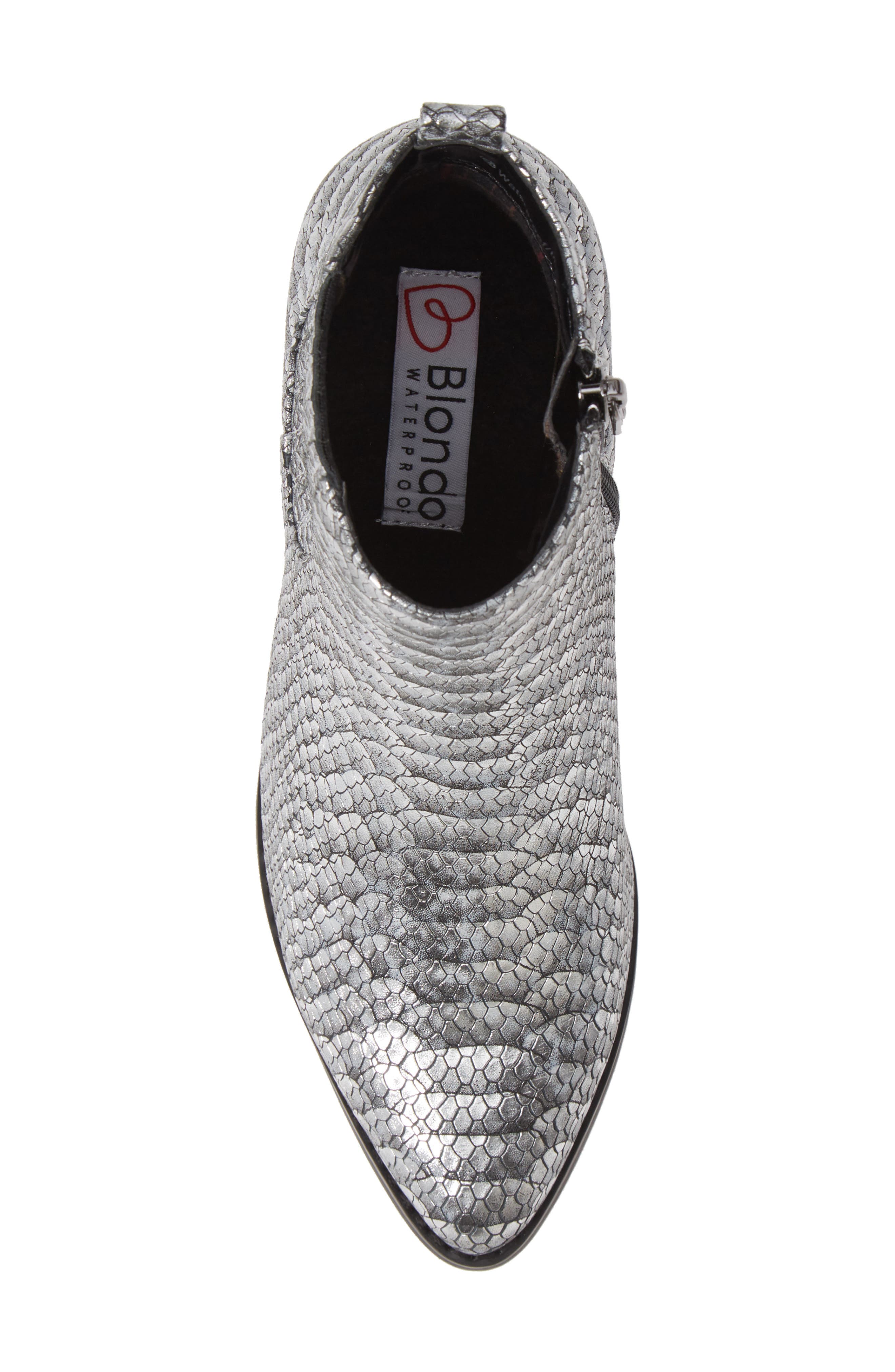 Elvina Waterproof Bootie, Alternate, color, SILVER SNAKE PRINT LEATHER