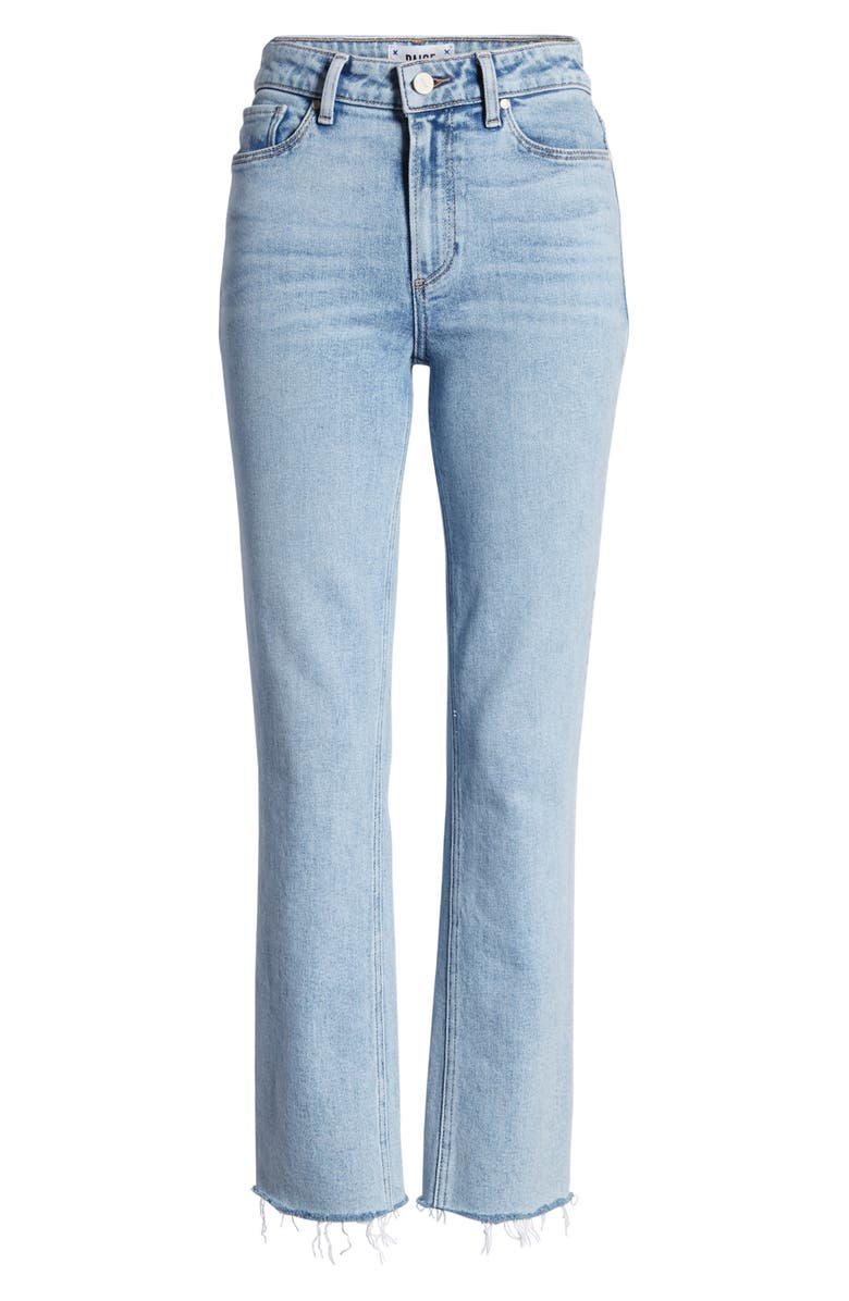 PAIGE Cindy Split Hem Straight Leg Jeans, Alternate, color,