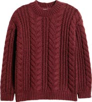 CITY BLUES Cable Knit Sweater
