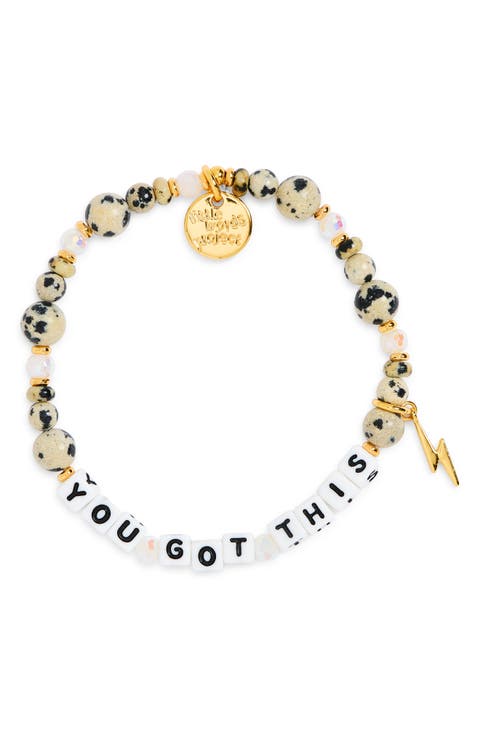 You Got This Beaded Stretch Bracelet
