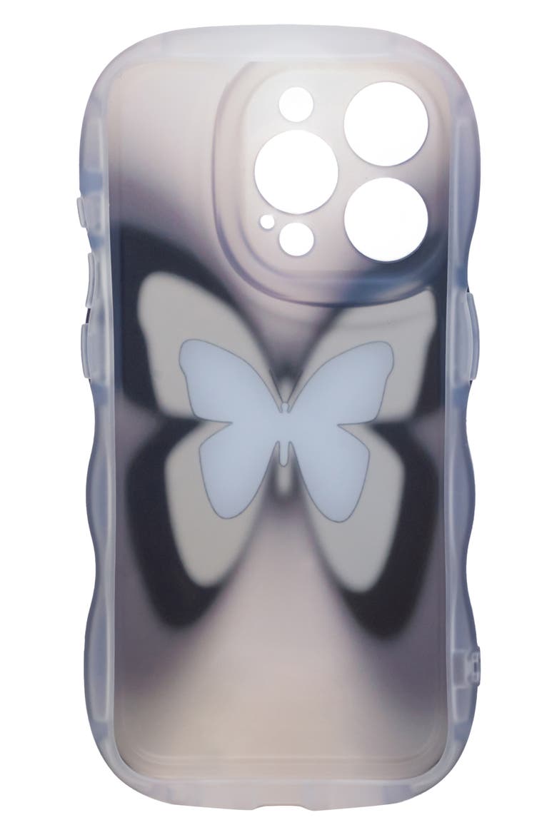 Groovy Butterfly iPhone 14 Pro Case, Alternate, color, BLACK