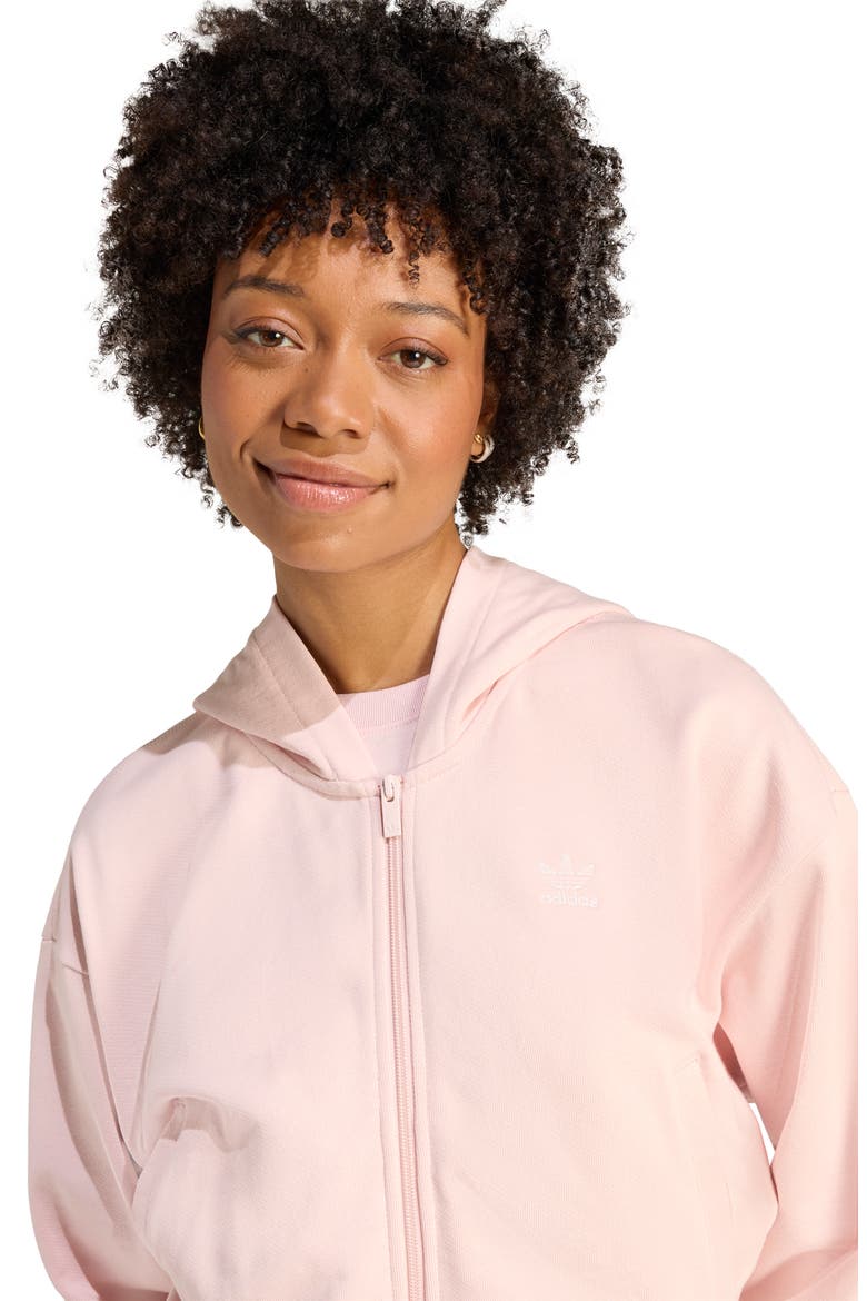 Essentials French Terry Hoodie, Alternate, color, SANDY PINK/