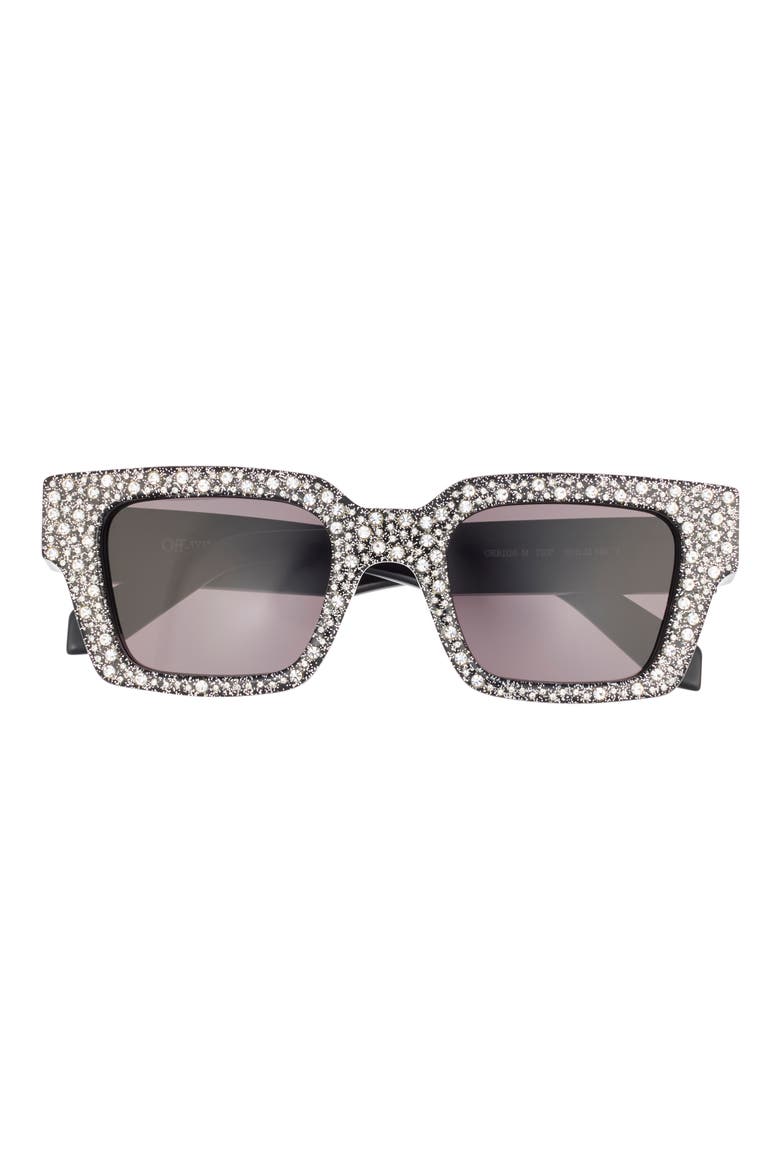 Virgil 50mm Square Sunglasses, Main, color, SILVER DARK GREY