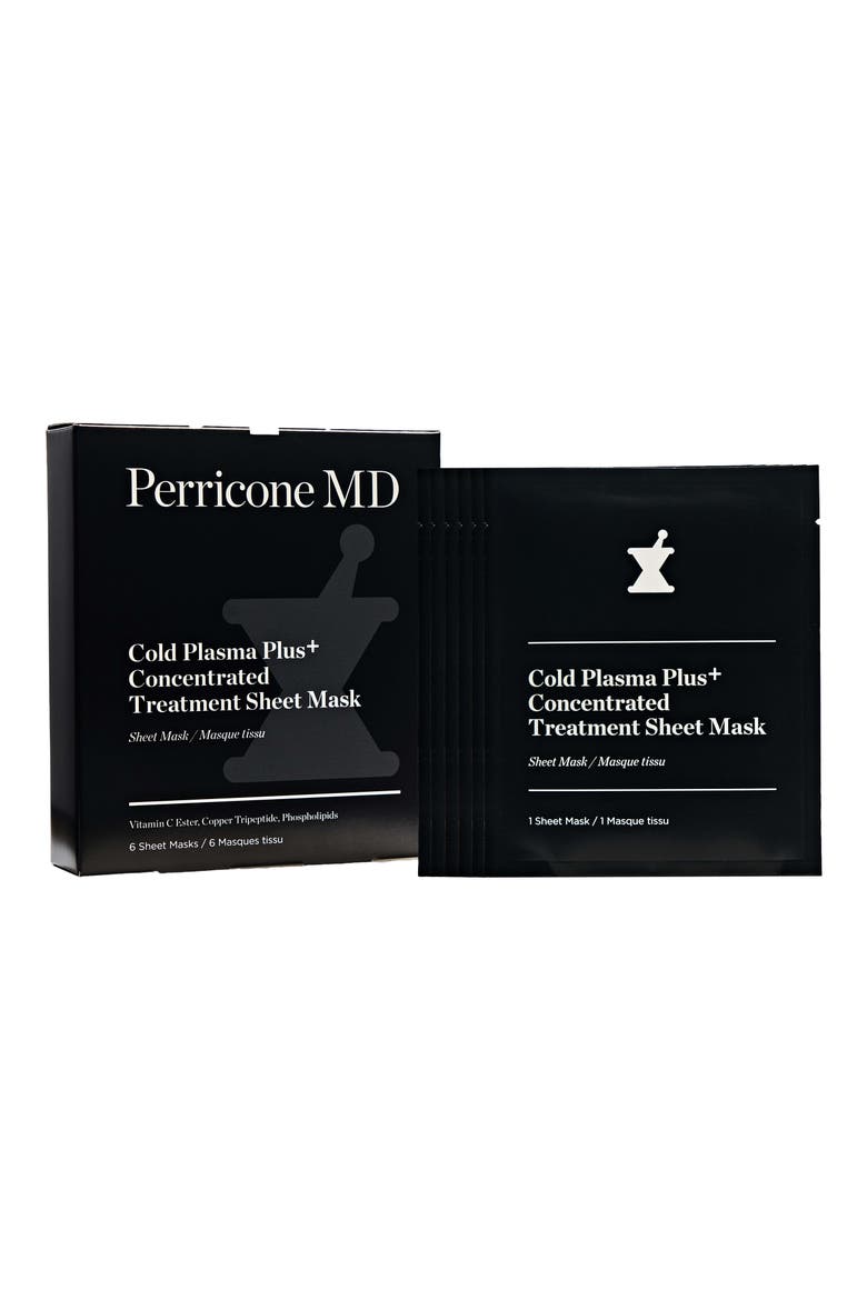 6-Pack Cold Plasma Plus+ Concentrated Treatment Sheet Masks, Main, color, NO COLOR