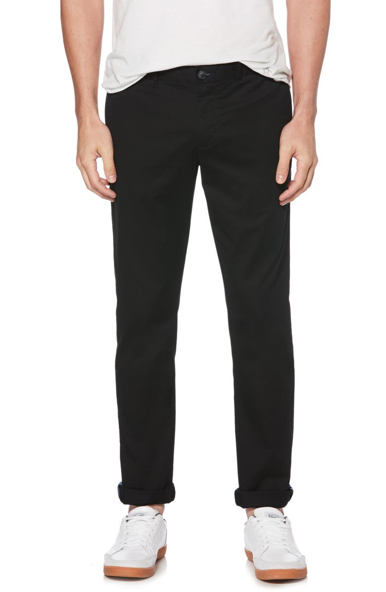 Original Penguin Premium Stretch Cotton Chino Pants, Main, color,