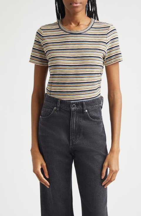 Bouvet Stripe Cotton T-Shirt